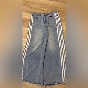 Unisexe small blue baggy jeans